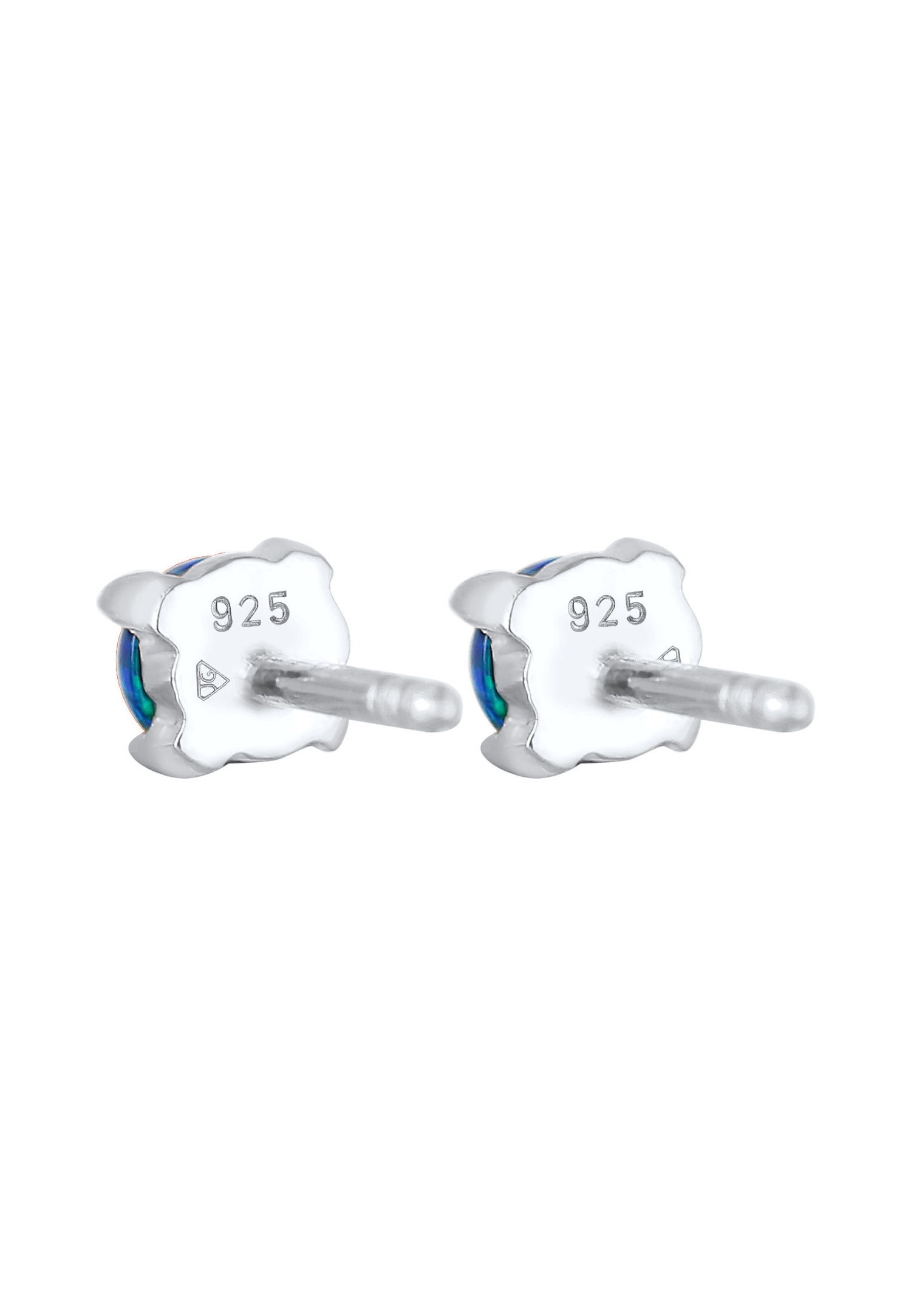 Elli Boucles d'oreilles dames Filigrane Trend avec opale synthétique en argent 925