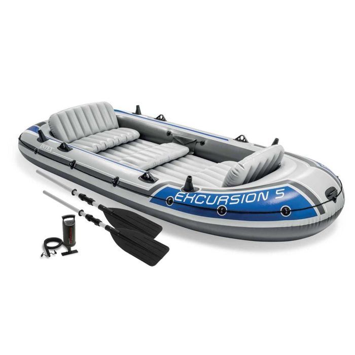 Juego de bote inflable Intex Excursion 5 para 5 personas