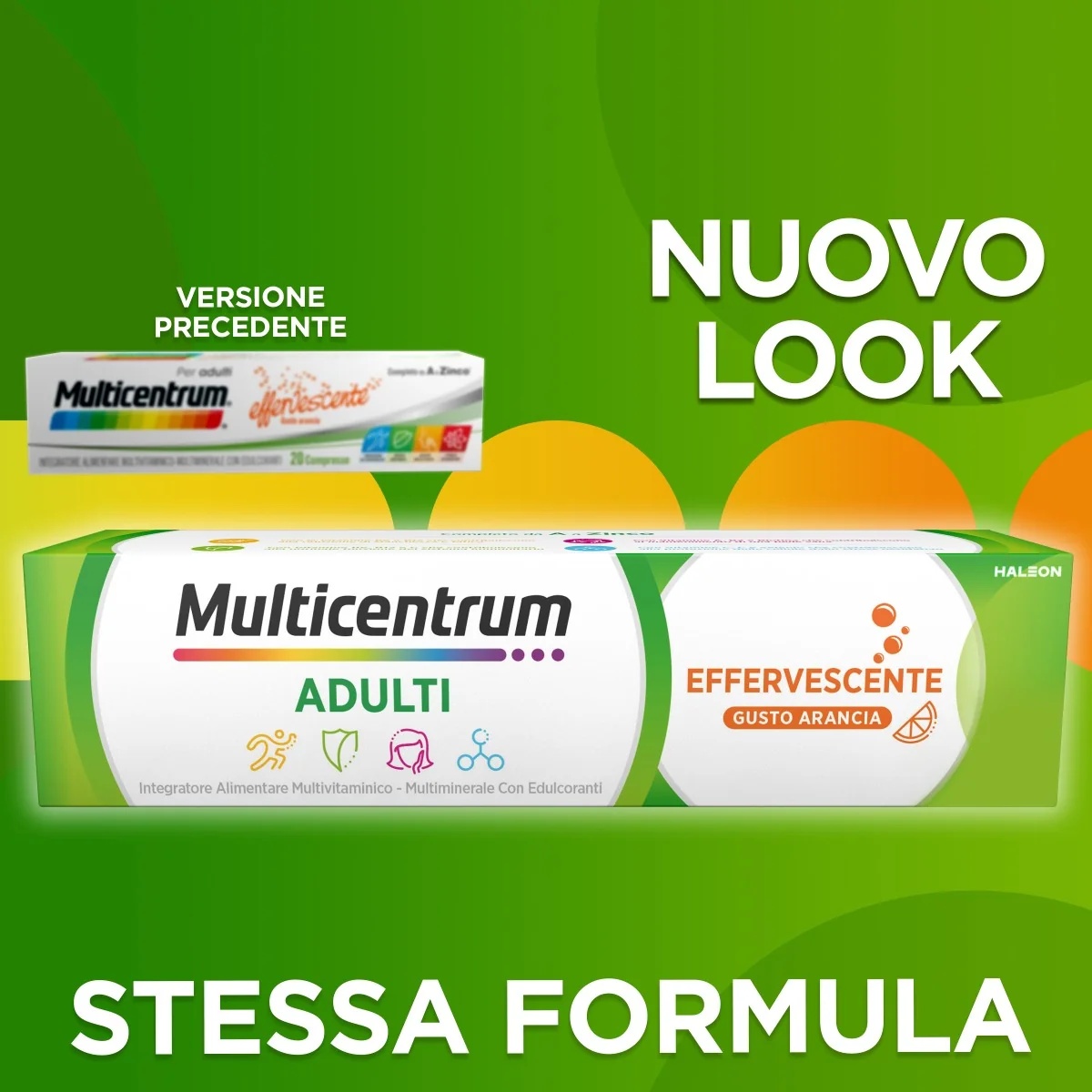 MULTICENTRUM Multicentrum Complemento dietético multivitamínico y multimineral efervescente 20 comprimidos Vitaminas