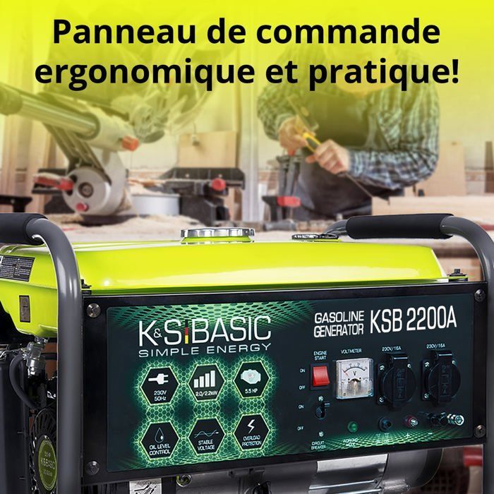 Konner & Sohnen 2200W KSB 2200A benzinegenerator