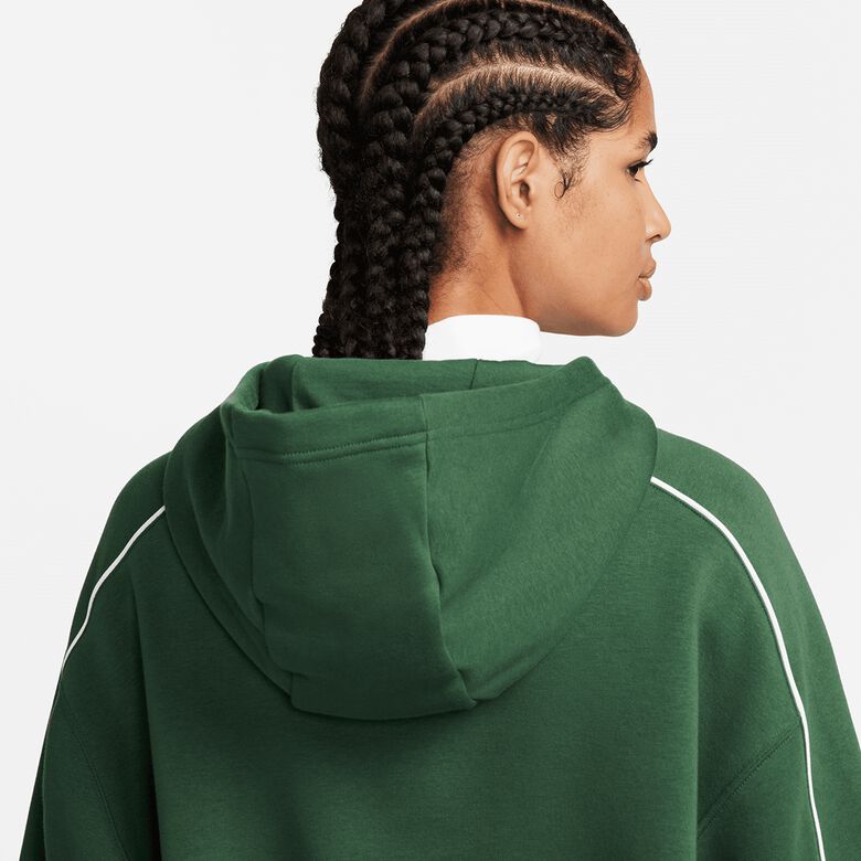 Sportieve fleece trui met capuchon