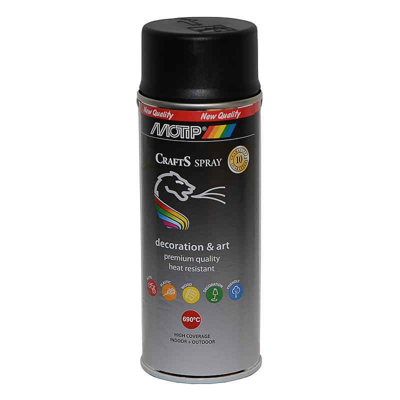 Crafts-spraymaali 400ml kuumuutta kestävä musta, Crafts