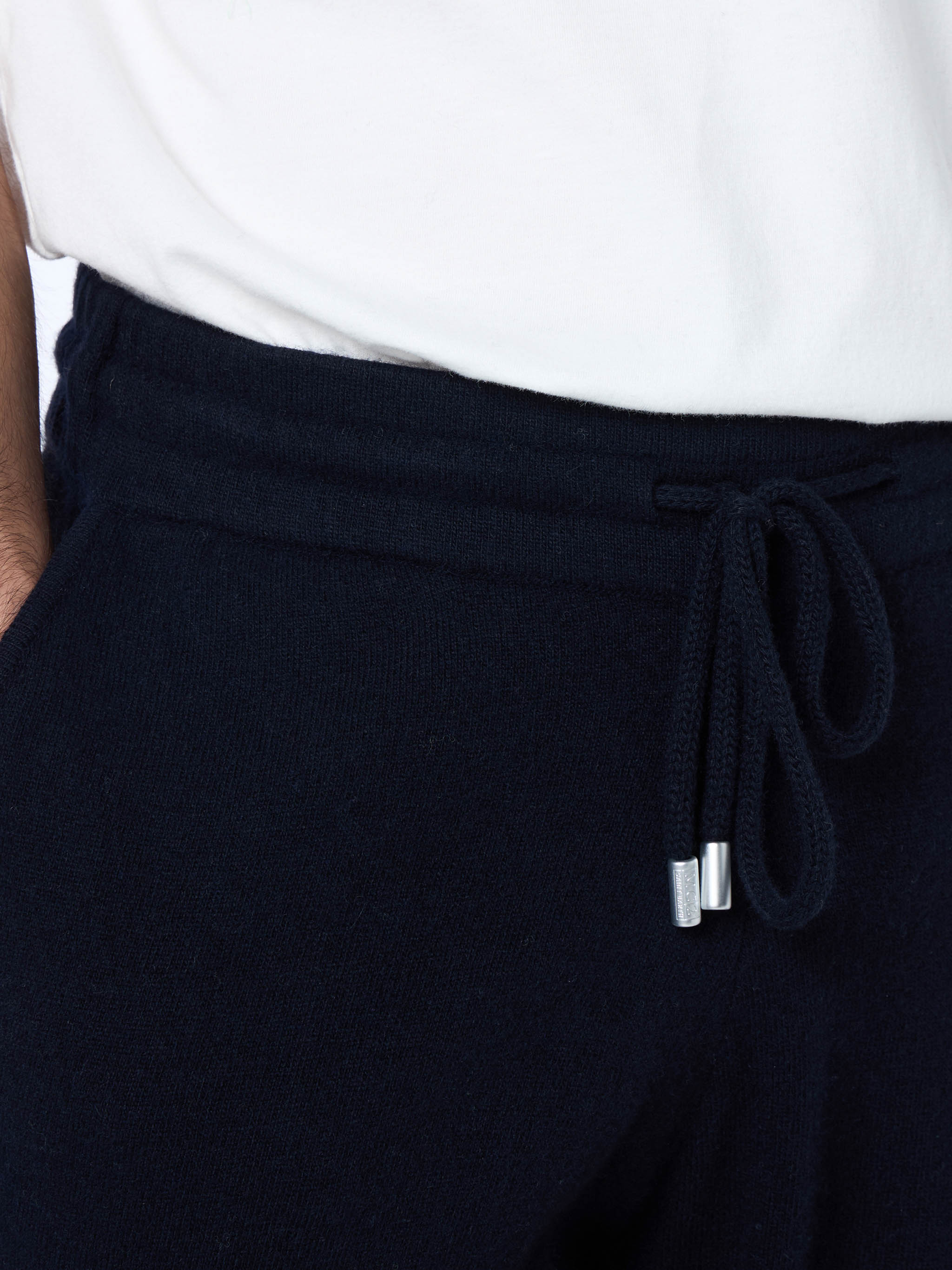 Pantaloni jogger blu in maglia da uomo Walton