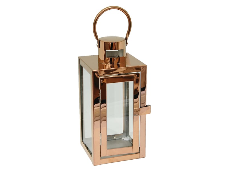 Latarnia metalowa Barcelona S 23 cm miedziana