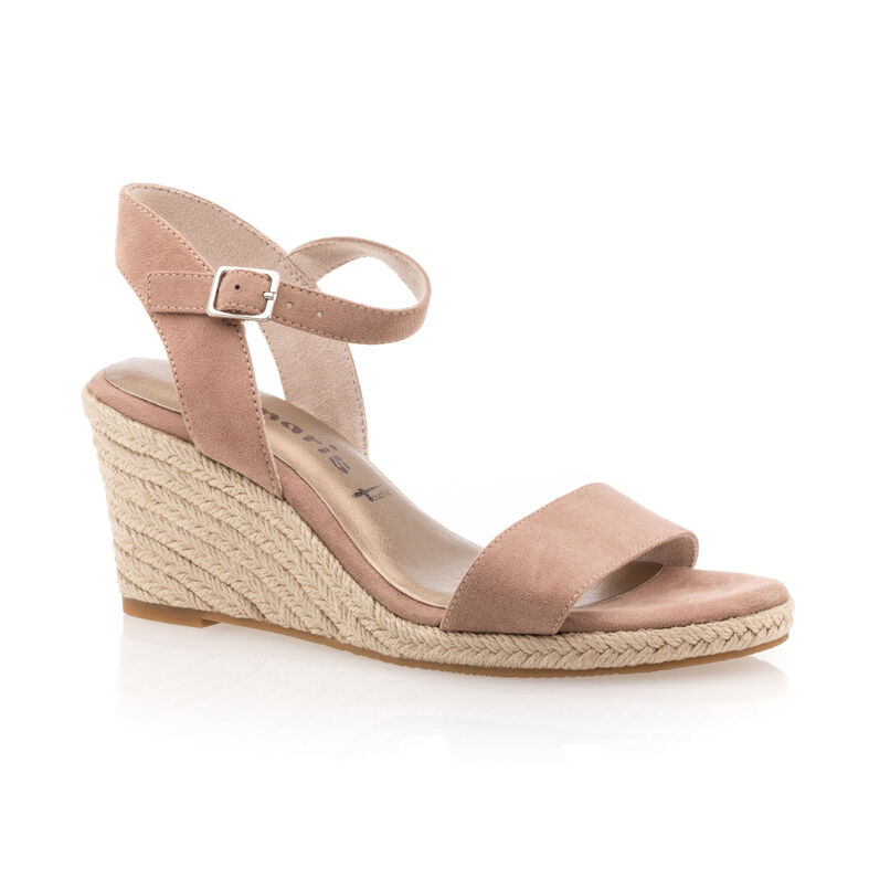 Dámské růžové espadrilky s lanovou podrážkou