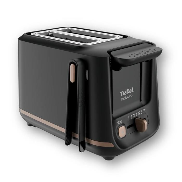 Tostapane Tefal a 2 fette extra-largo, facile da usare, Includeo TT533811