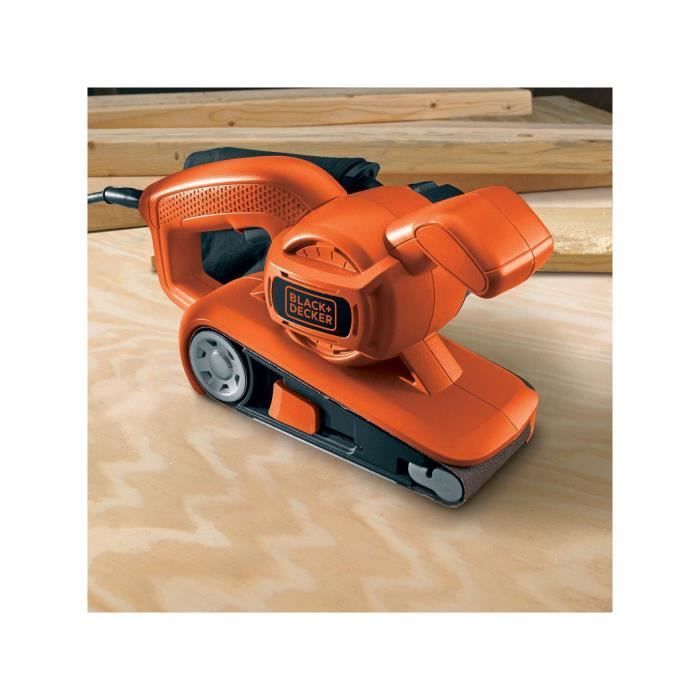 Snoerloze bandschuurmachine - BLACK+DECKER - KA86-QS - 720W - 75 x 457mm - inclusief schuurband en stofzak