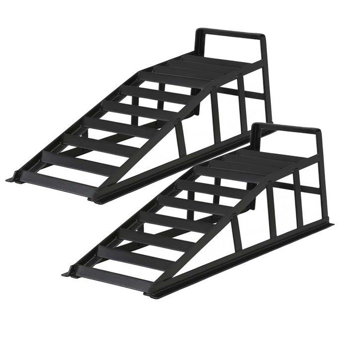 Juego de 2 rampas de carga Wiltec – 915 x 350 x 275 mm – hasta 2 t por par – Acero – Carril de acceso para vehículos
