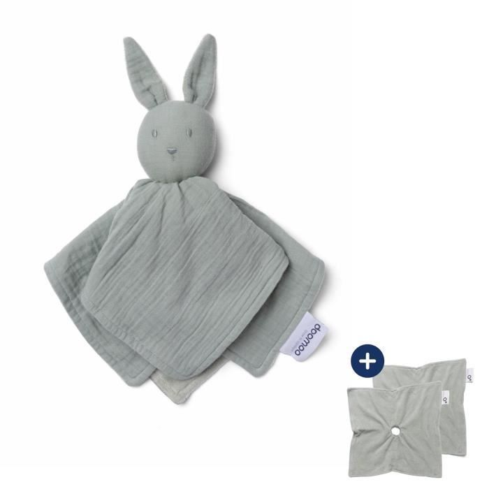 doomoo You&Me Baby Comforter - Reversible and Soothing Comforter - Comes with 2 Bodies to Carry the Parent's Scent, Green