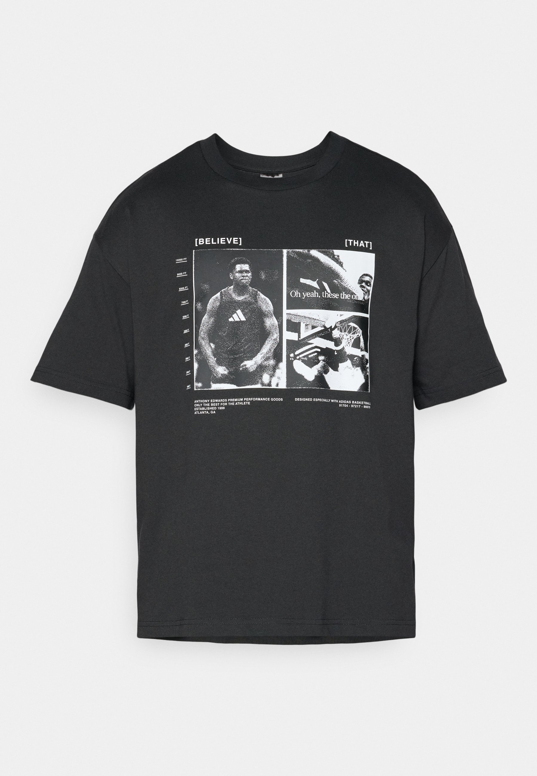 adidas Performance ANTHONY EDWARDS ANTED GFX - Tričko s potiskem - black