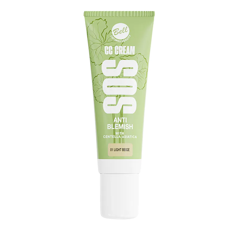 Bell SOS CC Cream Krem rozjaśniający, 01 Light Beige