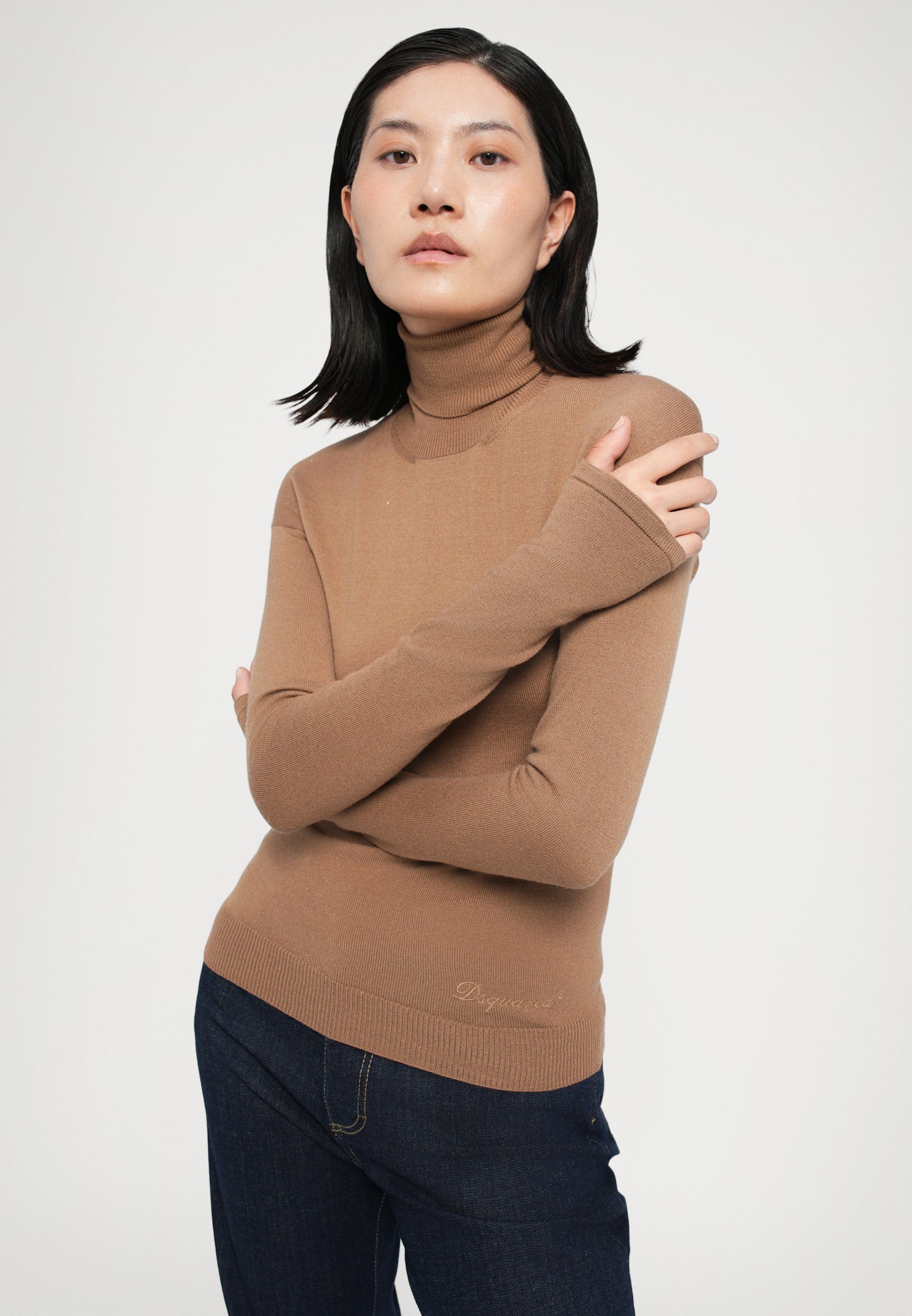 Dsquared2 TURTLE NECK - Trui - camel