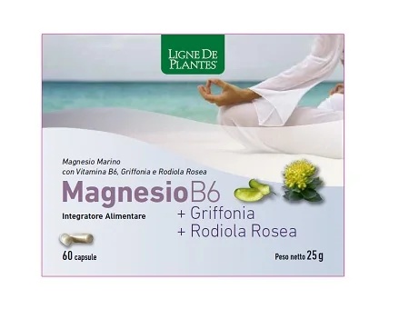 LIGNE DE PLANTES Natura Service Magnesium B6 Griffonia Rhodiola-supplement 60 capsules