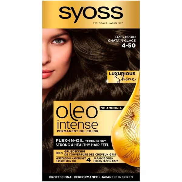 Syoss Oleo Intense barva za lase 4-50 ledeno rjava