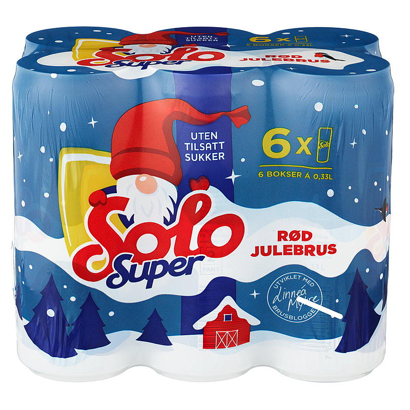 Solo Solo Super 6x 0,33 l herkullinen joululimsa