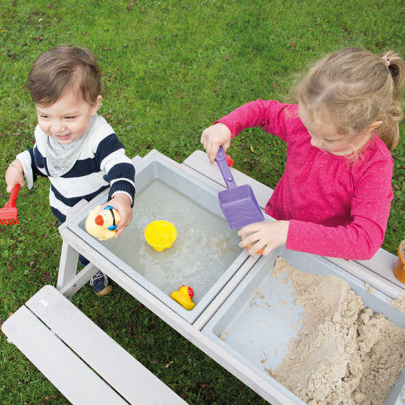 Outdoor children's seating set Play for 4, grey