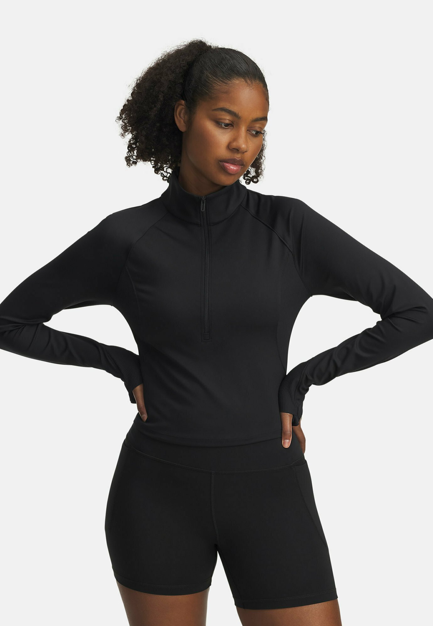 T-shirt à manches longues Under Armour MERIDIAN HZ - Noir