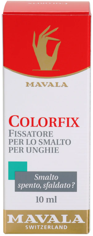 De Mavala Nail Beauty Colorfix topcoat biedt uitstekende bescherming en intense glans.