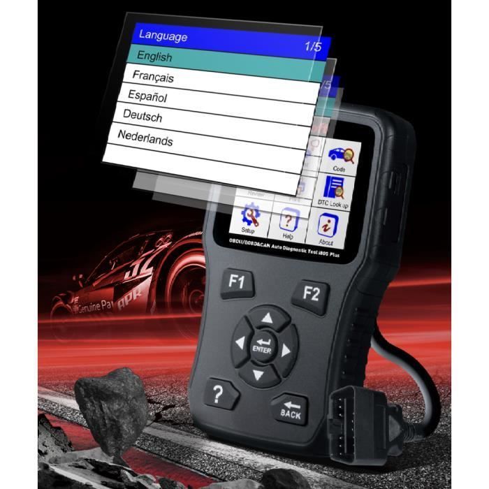 Ferramenta de diagnóstico automotivo - ICARSOFT - iCarsoft i800+ - Multimarca - Autônomo - Francês
