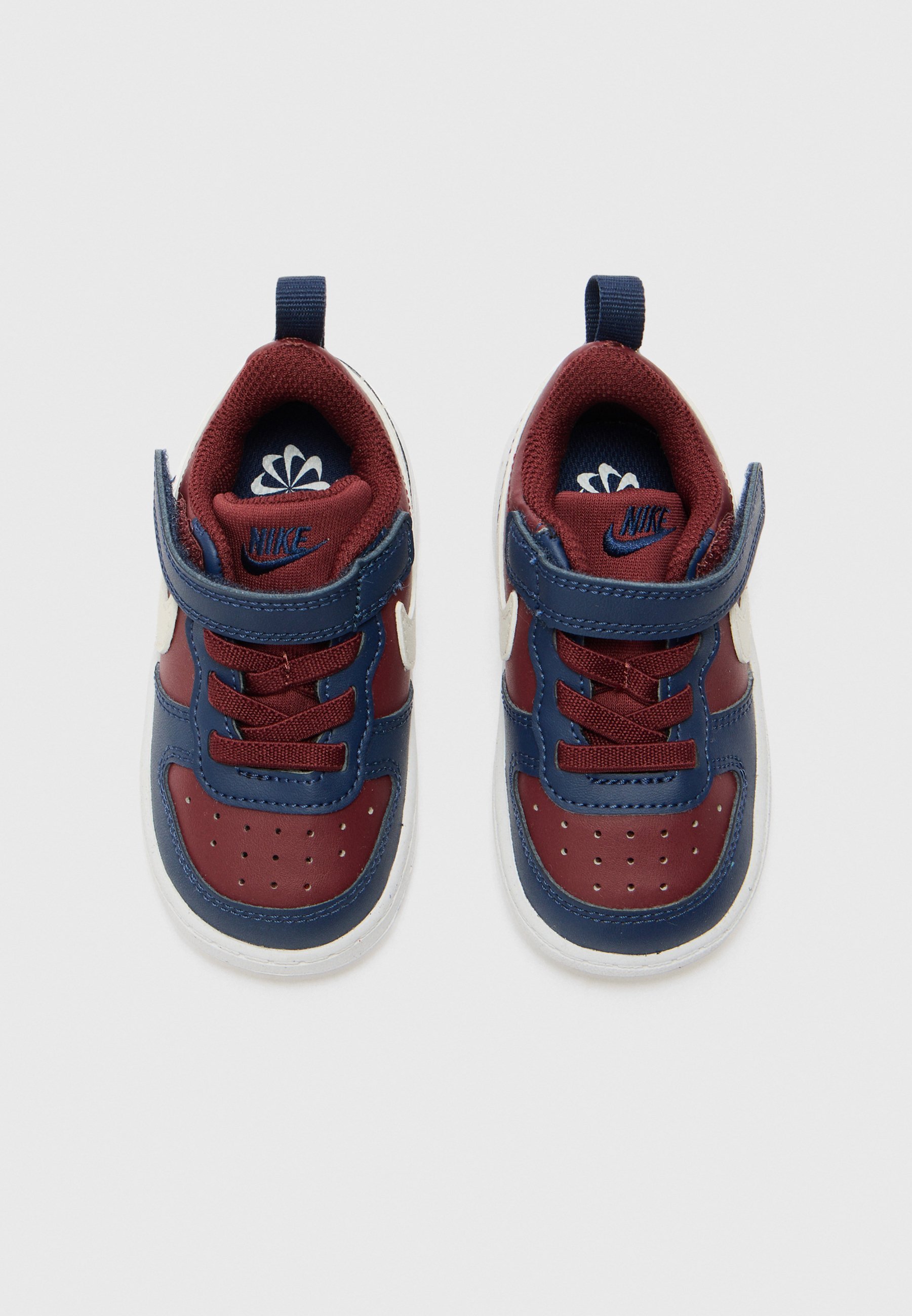Nike Sportswear COURT BOROUGH LOW RECRAFT UNISEX - Sneakers - donker teamrood/zacht parelmoer/middernachtblauw/wit