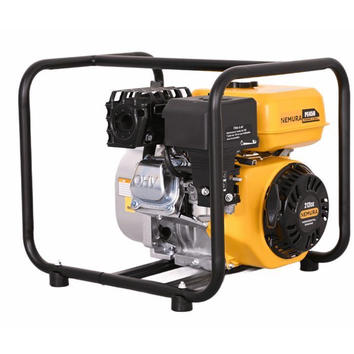 Bomba de água a gasolina para motor de 4 tempos, 209 cc - Vazão de 36 m³/h - Conexão de 50 mm