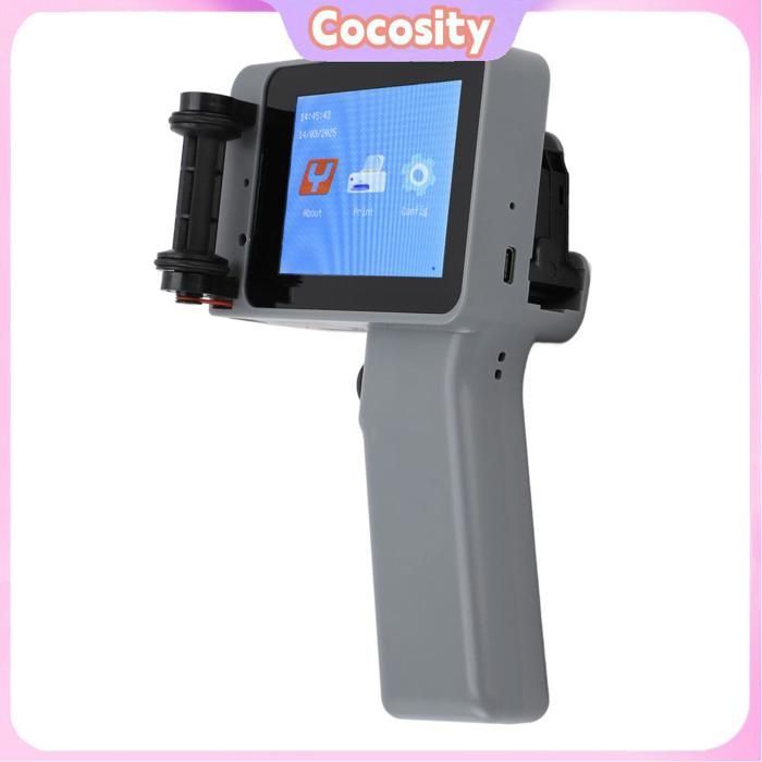 Portable HD Inkjet Printer, Multifunctional LED Coding Machine for Plastic Bottles, Silver Color