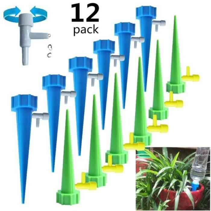 Sistema di irrigazione a goccia CHANGM - 12 pezzi - Irrigazione automatica - Giardino e interni - Verde