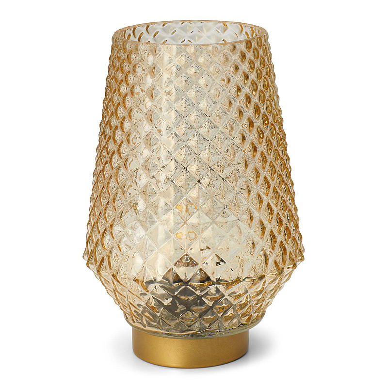 Lampada da parete in vetro ø 12x20 cm, alimentata a batteria