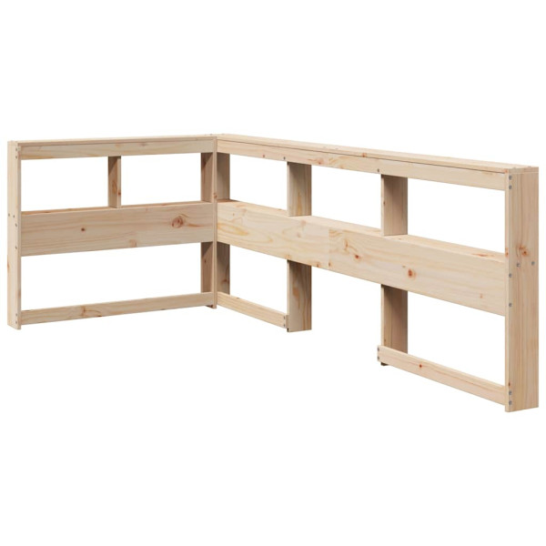 Zagłówek regału na książki Brąz 98.5 x 218.5 x 80 cm vidaXL