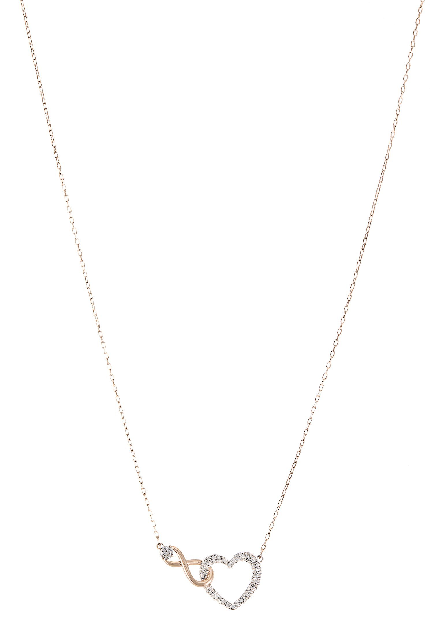 Swarovski HYPERBOLA KETTING INFINITY EN HART - Ketting - wit