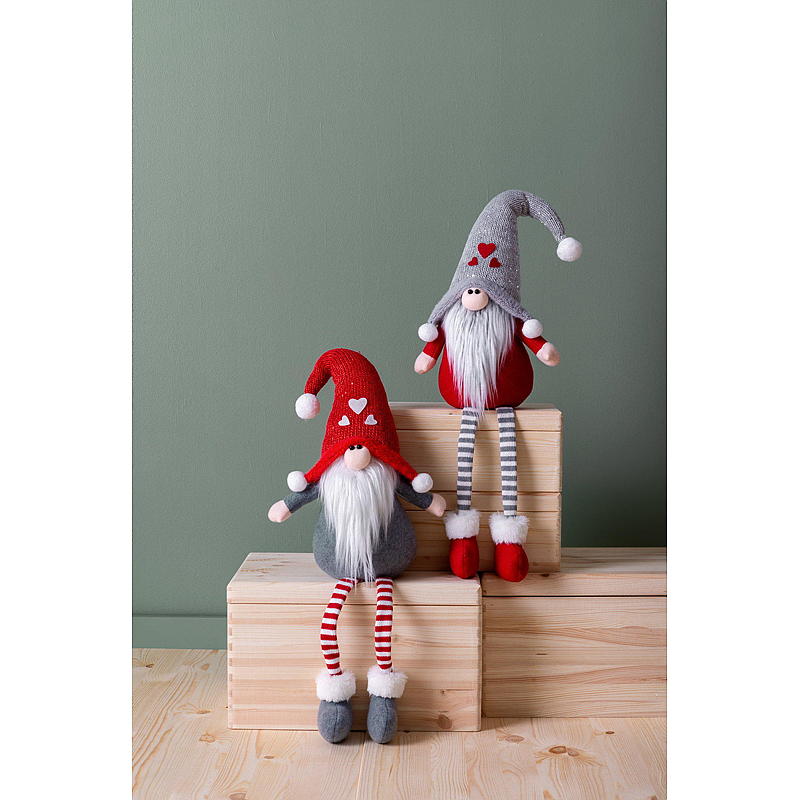Papá Noel de 83 cm con pierna colgante Oskar