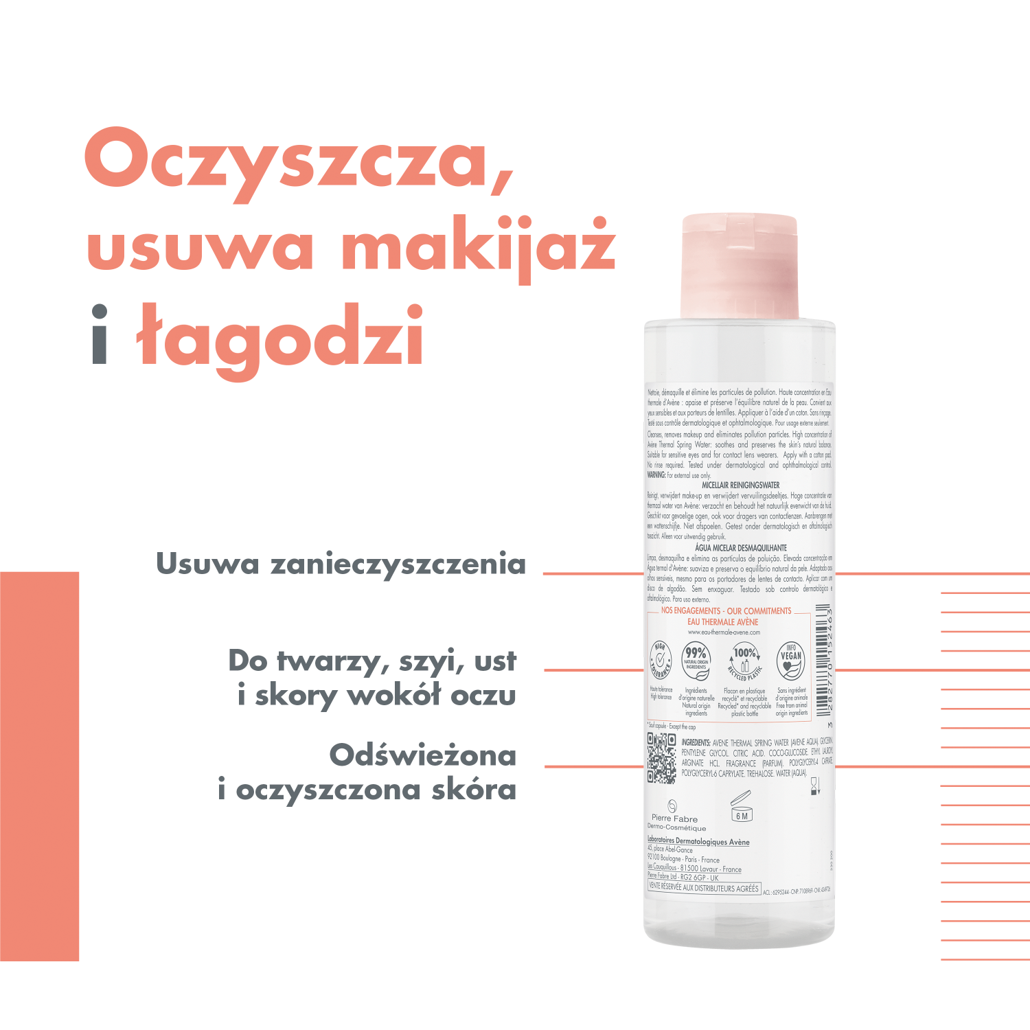 Avene micelinis veido skystis 200 ml