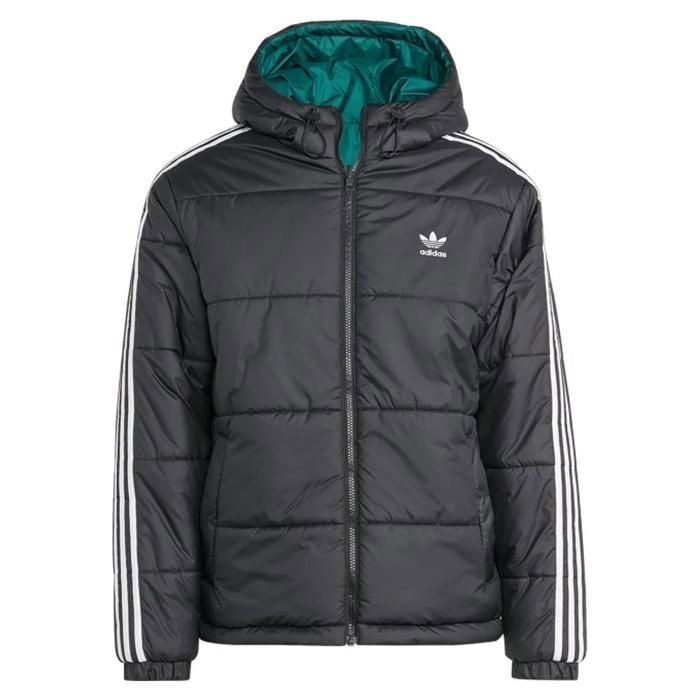 Chaqueta acolchada Adidas Adic para hombre, color negro y verde.