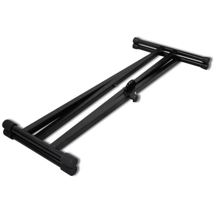 {NEW}1255Magnifique Moderne - Support de clavier de piano réglable Stand pour clavier de piano - Banquette de Clavier MUSICAL double