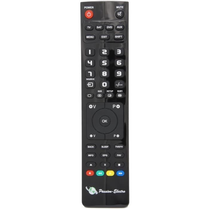 Télécommande de remplacement - PASSION-ELECTRO - PHILIPS 24HFL2839T/12 - Noir - 55.4cm x 6.1cm x 33.6cm - 3.3kg