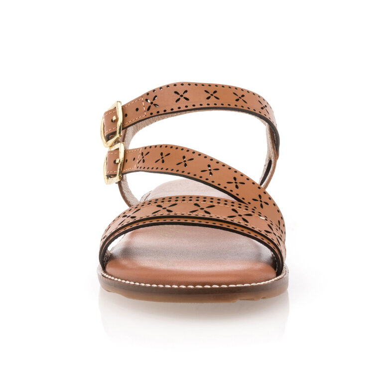 Sandalias marrones para mujer / Zapatos de punta abierta