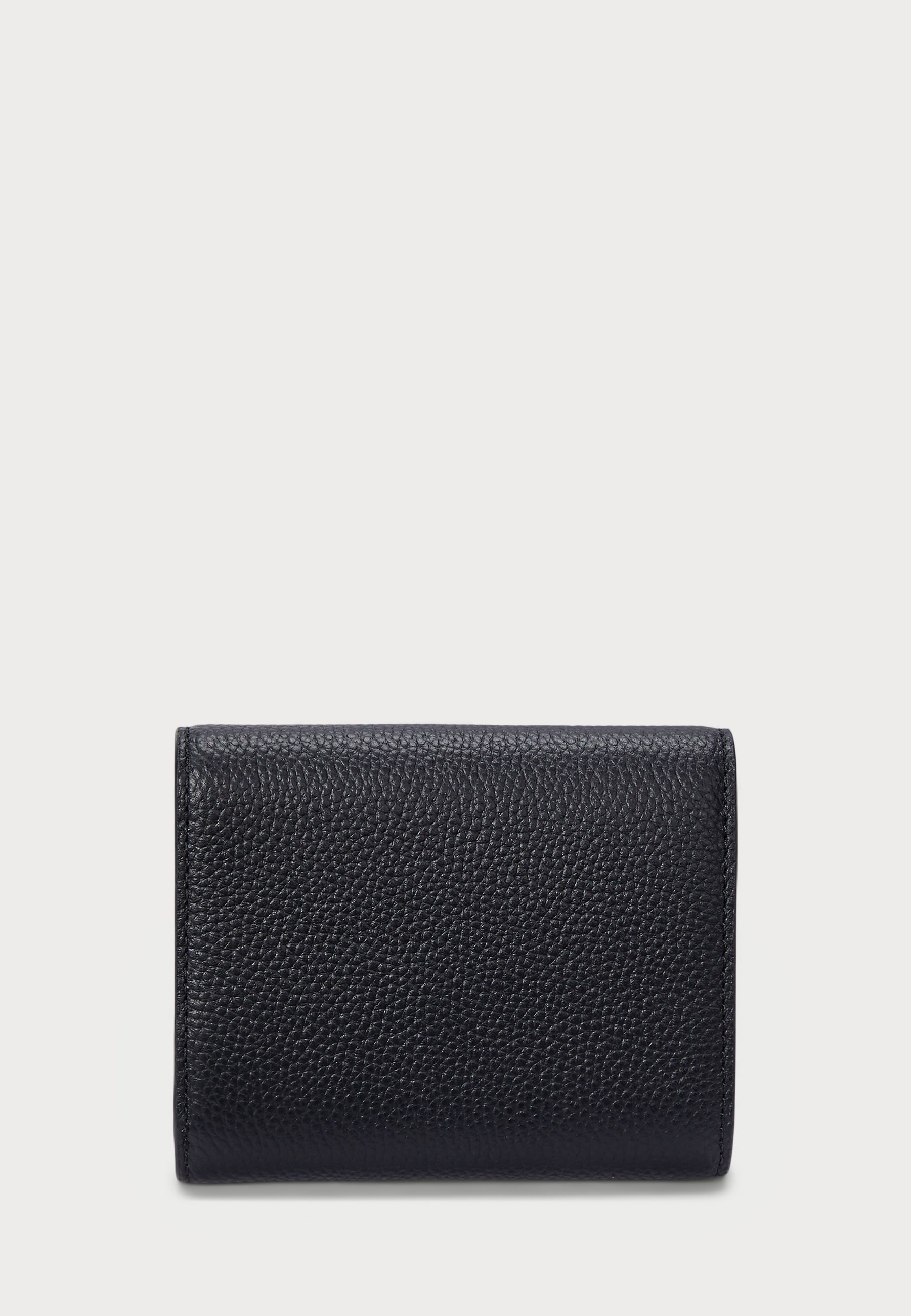 Portefeuille Lauren Ralph Lauren PEBBLED SMALL CAMERYN à rabat - Noir