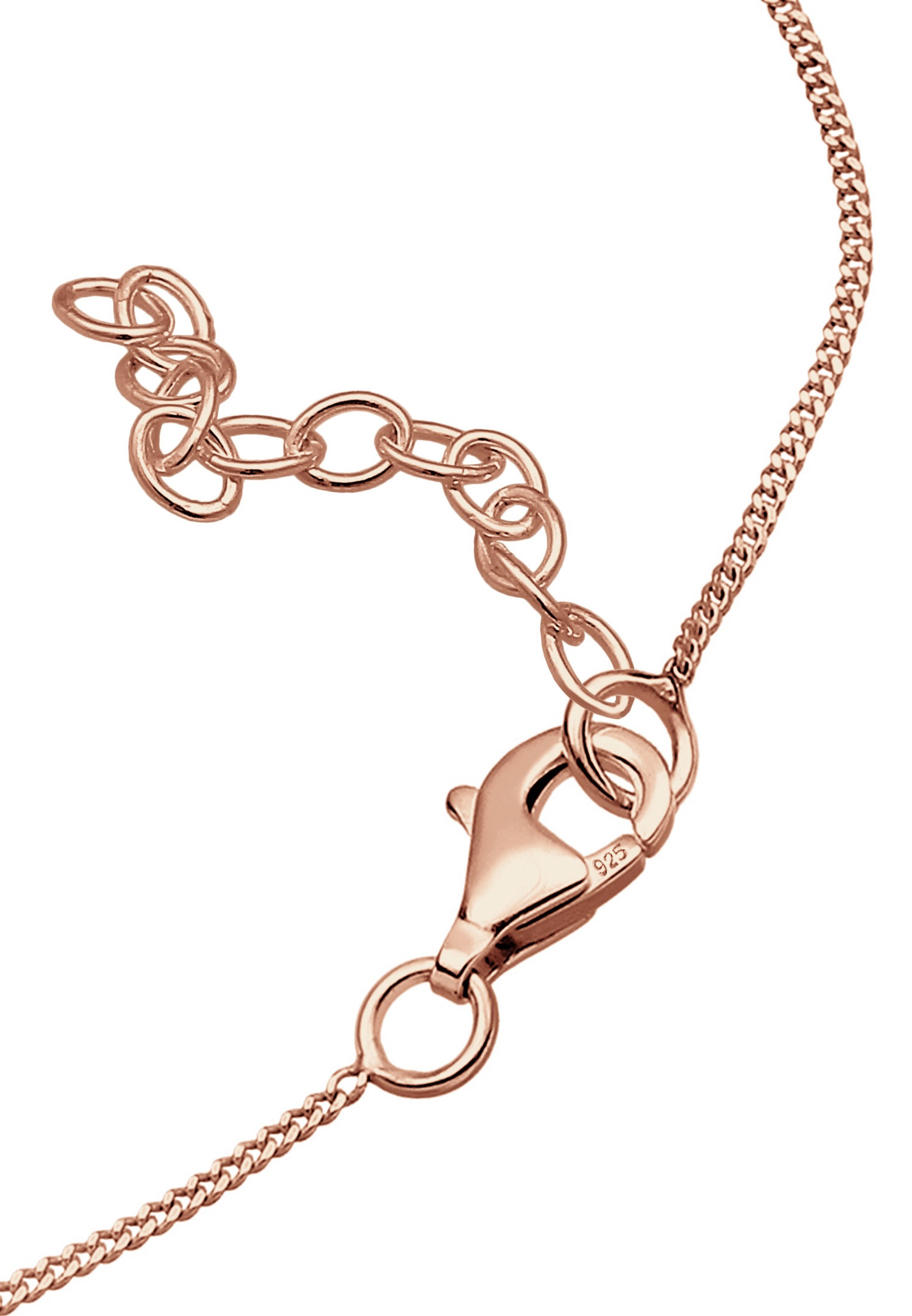 Elli Femmes Basic Moderne avec cristaux en argent sterling 925
