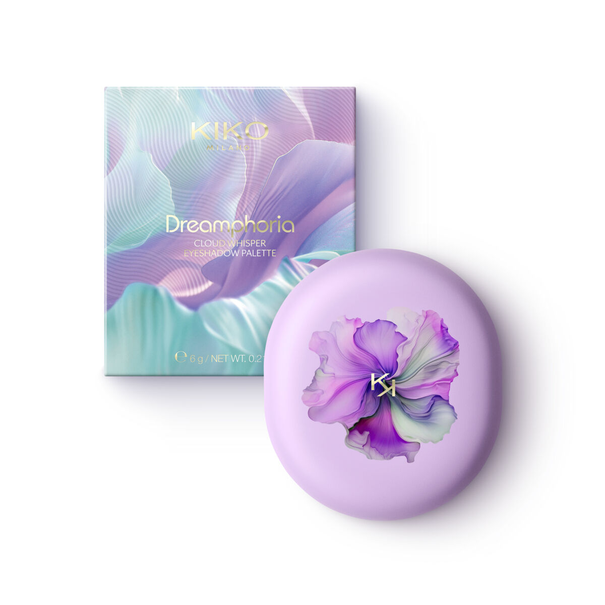 Kiko Milano Dreamphoria Cloud Whisper acu ēnu palete