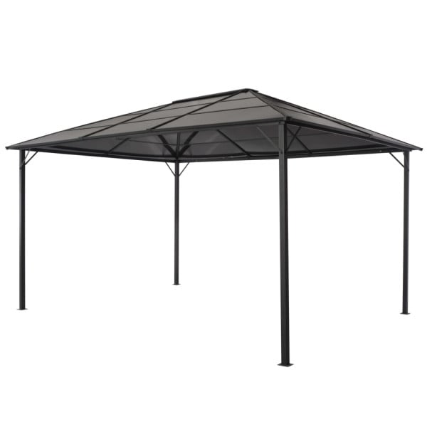 Namiot ogrodowy Czarny 4 x 3 m Stal vidaXL