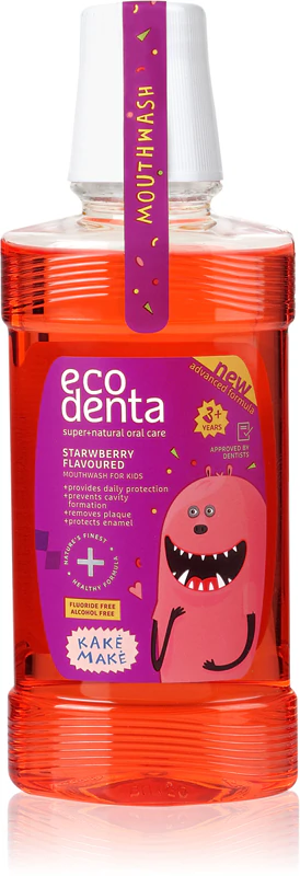 Enxaguante bucal refrescante Ecodenta Super+ para crianças