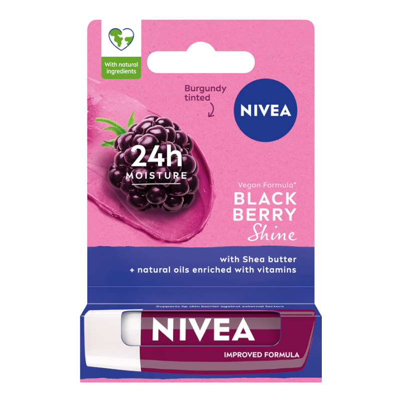 Nivea rtěnka 4,8 g s odstínem ostružiny
