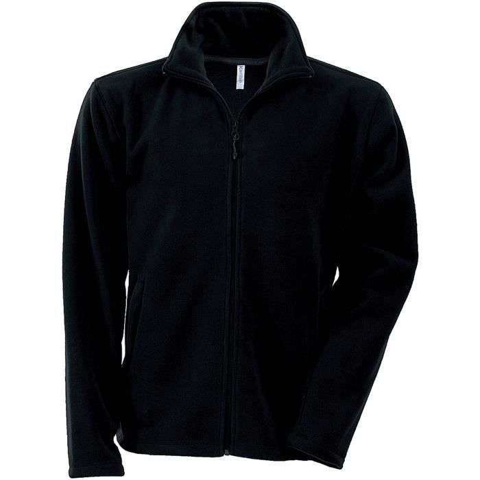 Giacca Junior - Kariban - Micropile con cerniera - Nera - Multisport - Bambino - Ragazzo