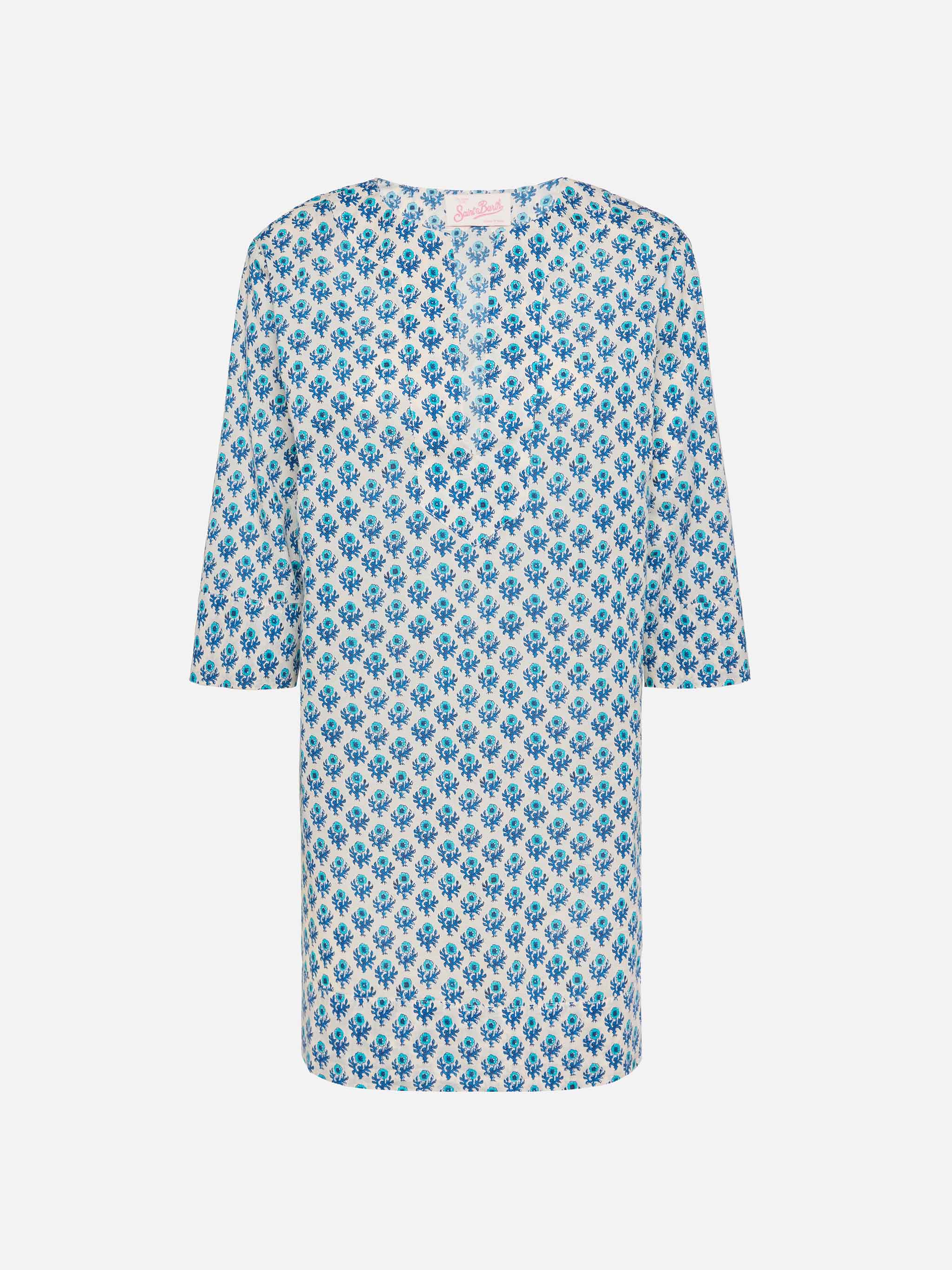 Macha katoenen tuniekjurk met bloemenprint