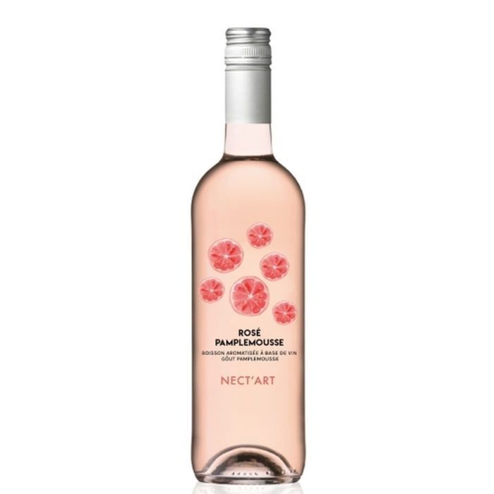 Nect'art - Pacote com 3 garrafas de 750ml de vinho rosé sabor toranja