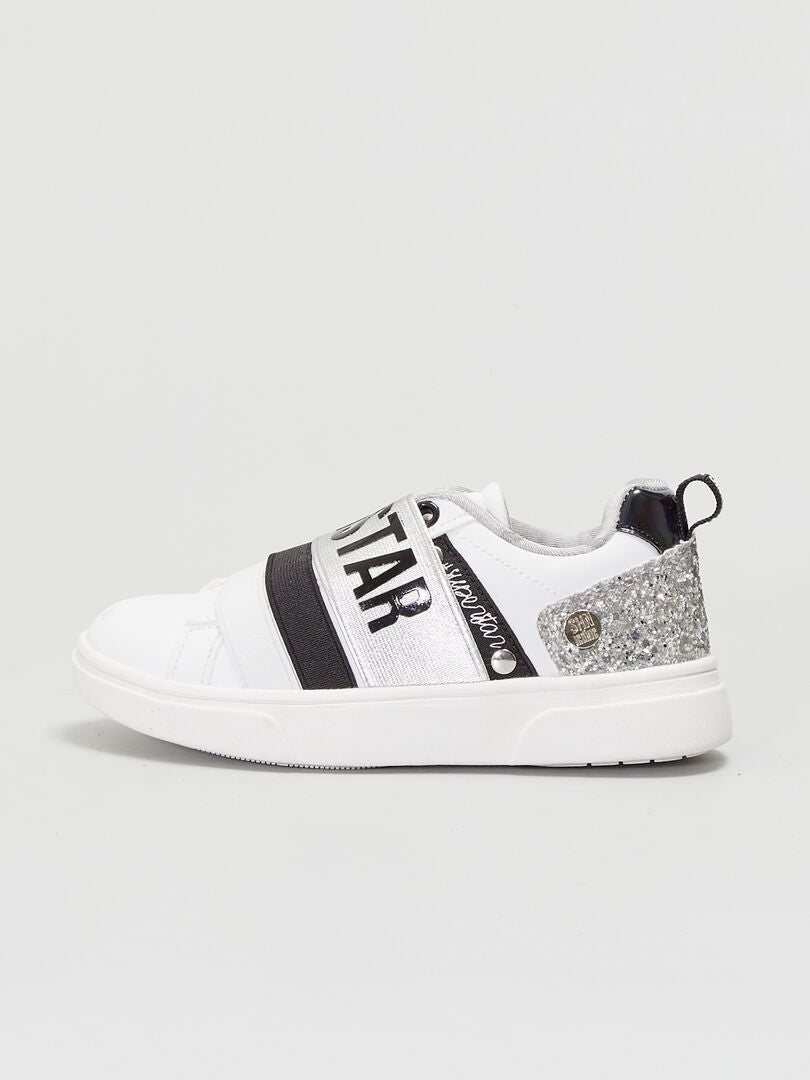 Lage sneakers - 'Ik ben een ster' - wit