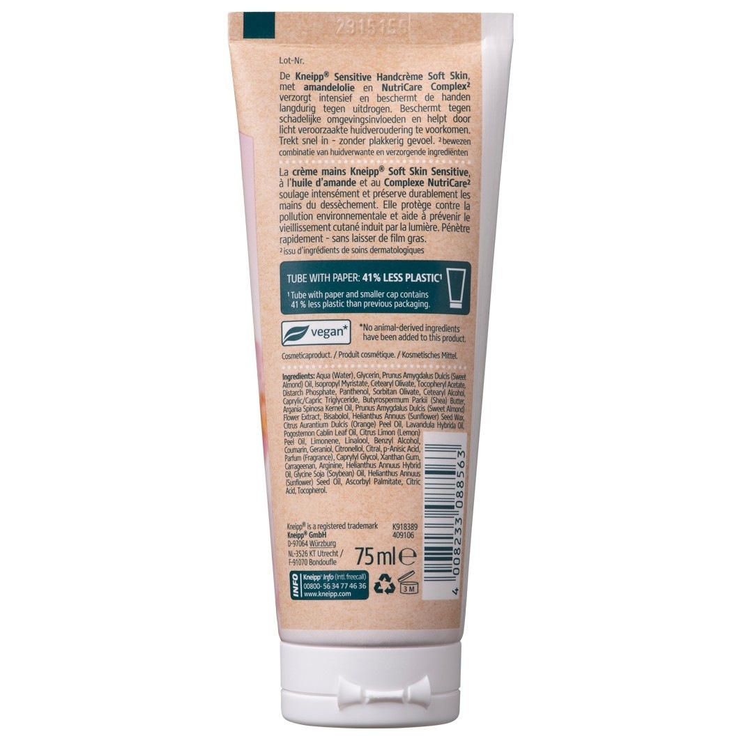 Kneipp rankų kremas švelniai odai - 75 ml