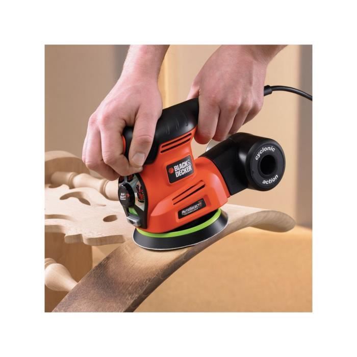 Corded multi-sander kit - BLACK+DECKER - KA280K-QS - 220W - 3 adapters - 17 abrasives - carrying case