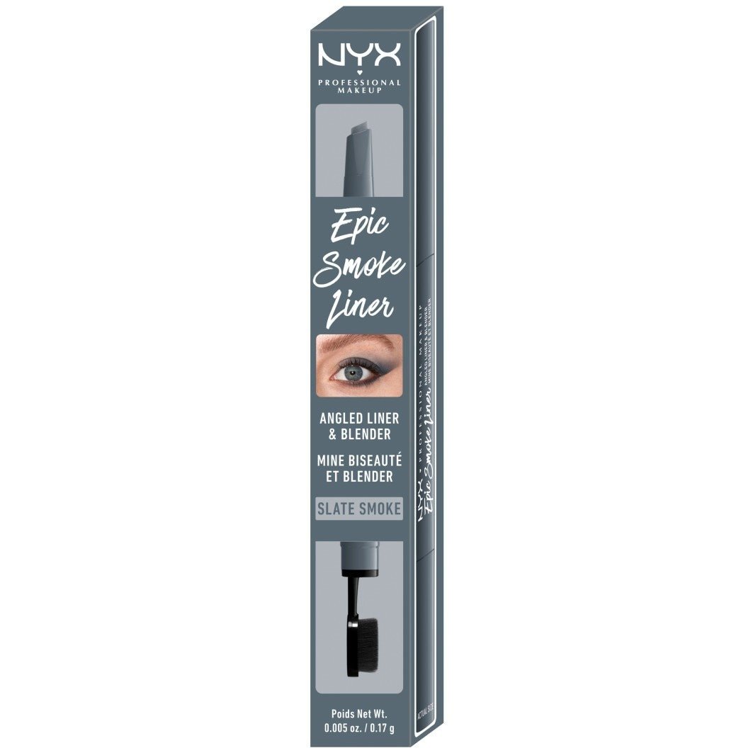 NYX Professional Makeup ajlajner Epic Smoke, ukošeni ajlajner i blender – 0,2 g