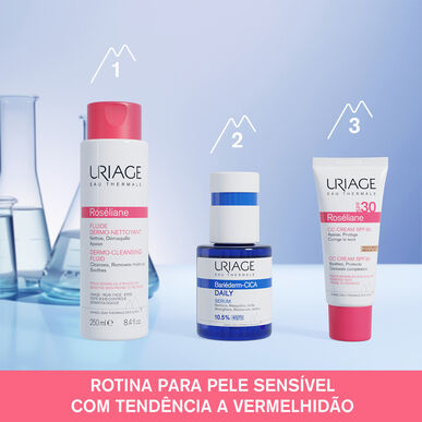 Uriage Roséliane Fluide Dermo-Nettoyant rauhoittava punaisuutta estävä kasvojen puhdistusgeeli 250 ml 250 ml